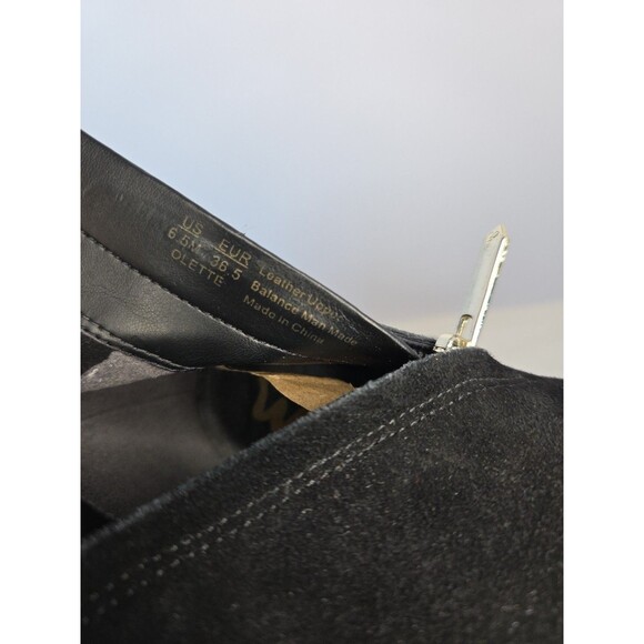 Sam Edelman Olette Black Suede Pointed Toe High Heel Ankle Bootie Side Zip S 6.5 - Picture 6 of 8